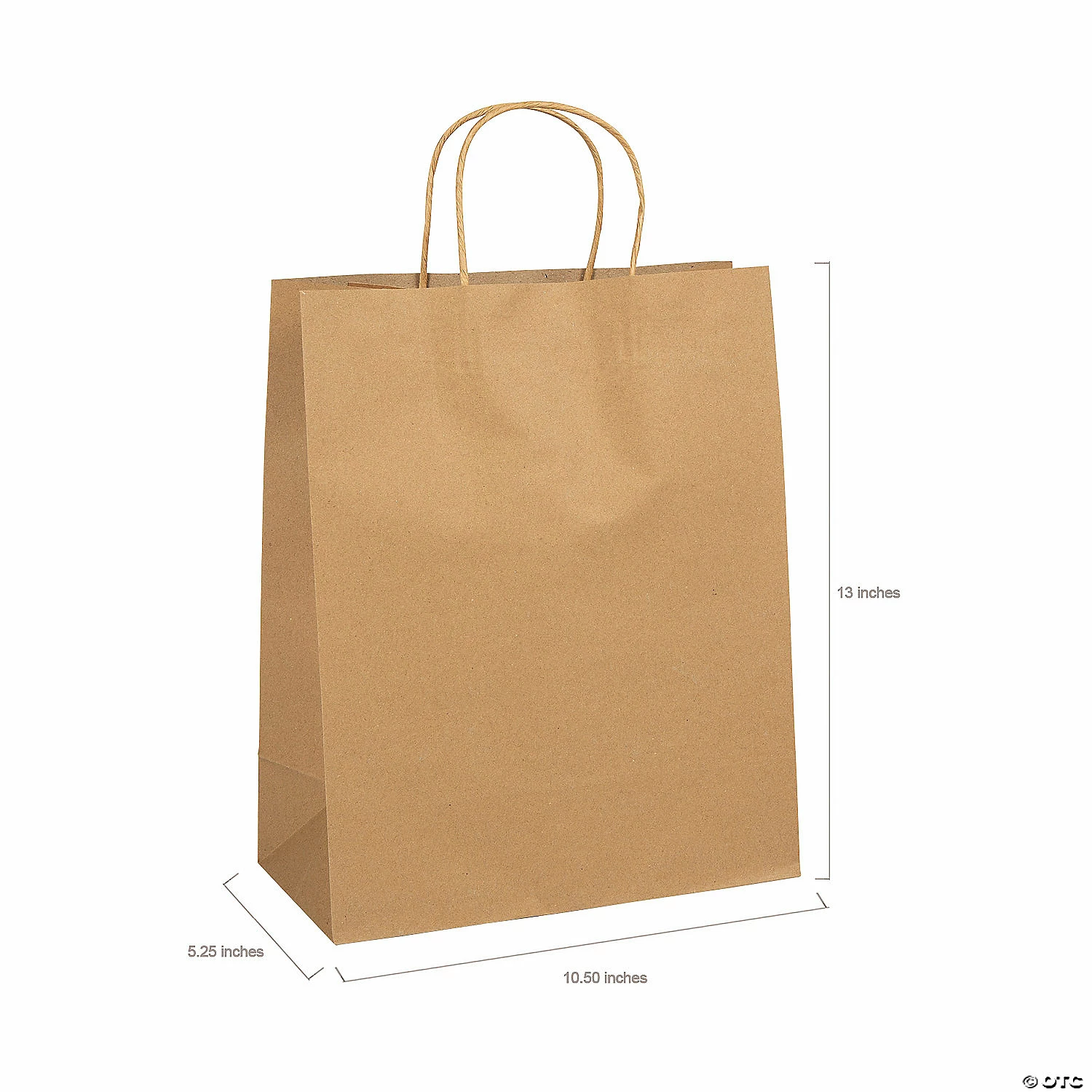 Buy 🤩 10 1/2" x 5 1/4" x 13" Large Brown Kraft Paper Gift Bags - 12 Pc. 🥰 4 Buy 🤩 10 1/2" x 5 1/4" x 13" Large Brown Kraft Paper Gift Bags - 12 Pc. 🥰 - Image 2