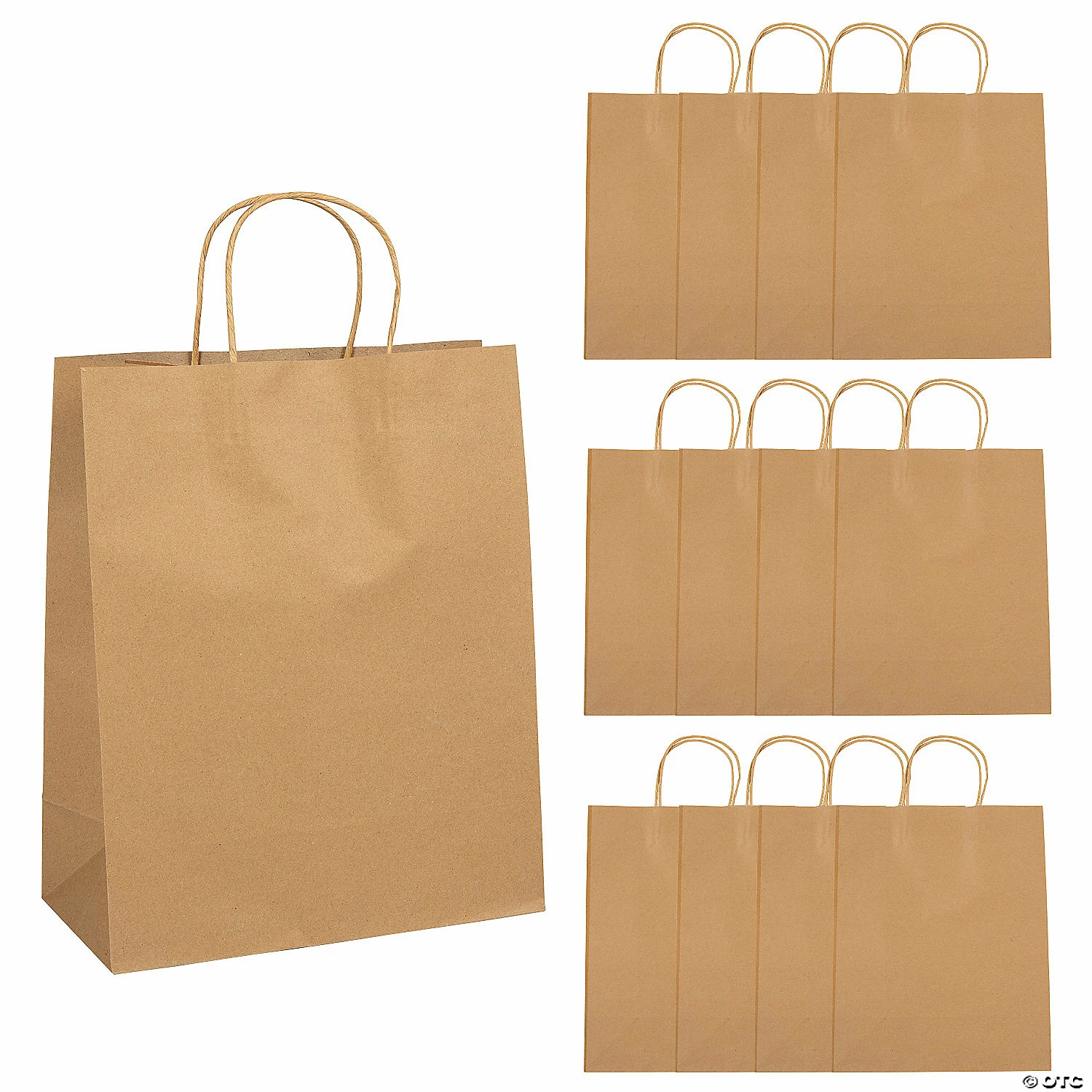 Buy 🤩 10 1/2" x 5 1/4" x 13" Large Brown Kraft Paper Gift Bags - 12 Pc. 🥰 3 Buy 🤩 10 1/2" x 5 1/4" x 13" Large Brown Kraft Paper Gift Bags - 12 Pc. 🥰
