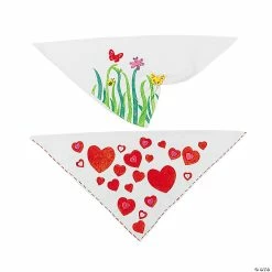 Outlet 🎉 Bulk DIY White Bandanas - 48 Pc. ✔️