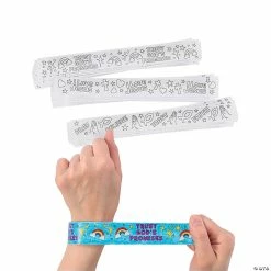 Top 10 π Color Your Own Faith Slap Bracelets - 48 Pc. π