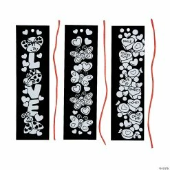 Best reviews of 🎁 Color Your Own Fuzzy Valentine Bookmarks - 12 Pc. 🛒