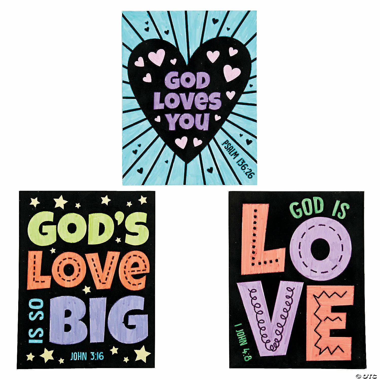 Best deal ⌛ Color Your Own God’s Love Fuzzy Posters - 24 Pc. ⌛ 4 Best deal ⌛ Color Your Own God’s Love Fuzzy Posters - 24 Pc. ⌛ - Image 2