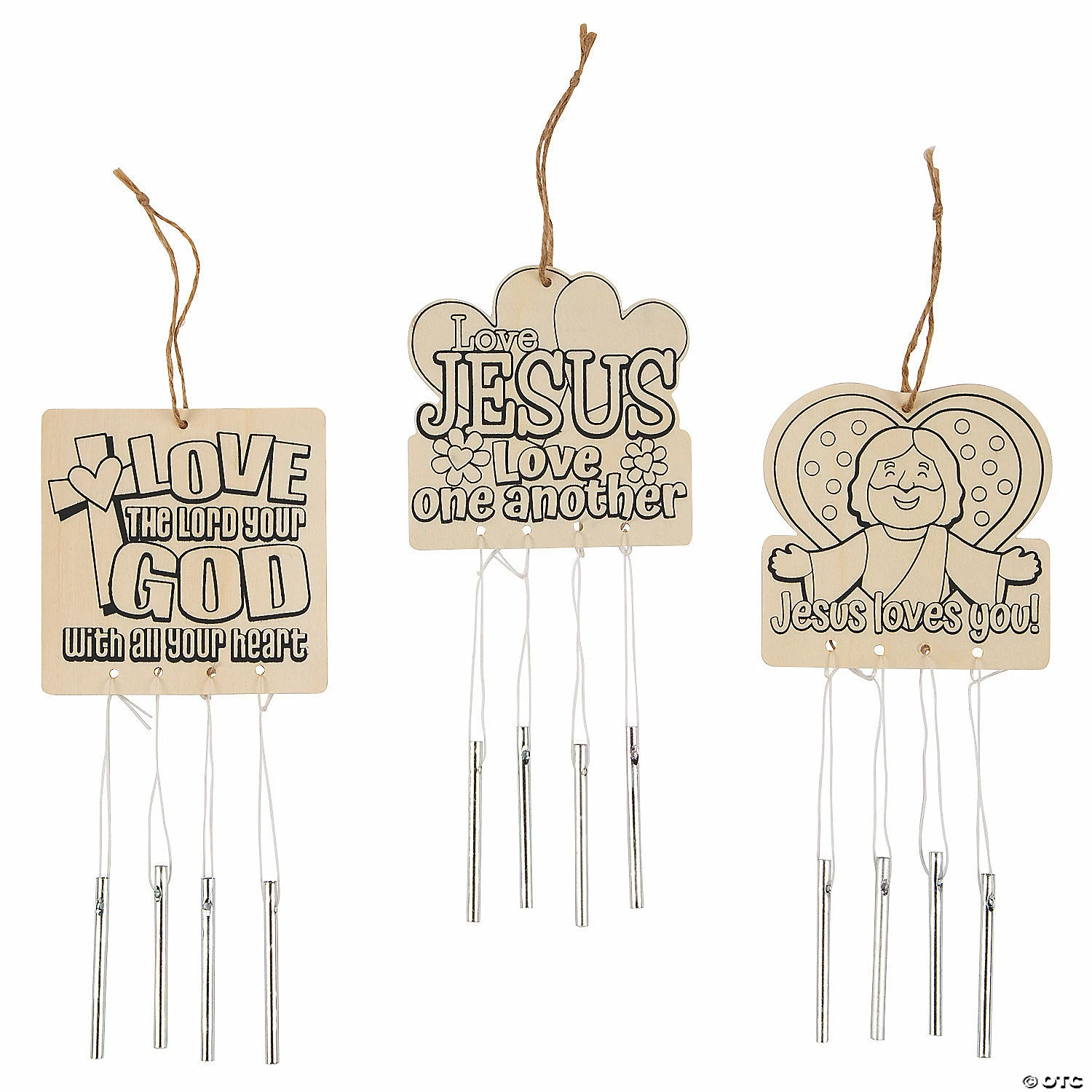 Brand new โ Color Your Own Jesus Loves You Wind Chimes - 12 Pc. ๐ฏ 4 Brand new โ Color Your Own Jesus Loves You Wind Chimes - 12 Pc. ๐ฏ - Image 2