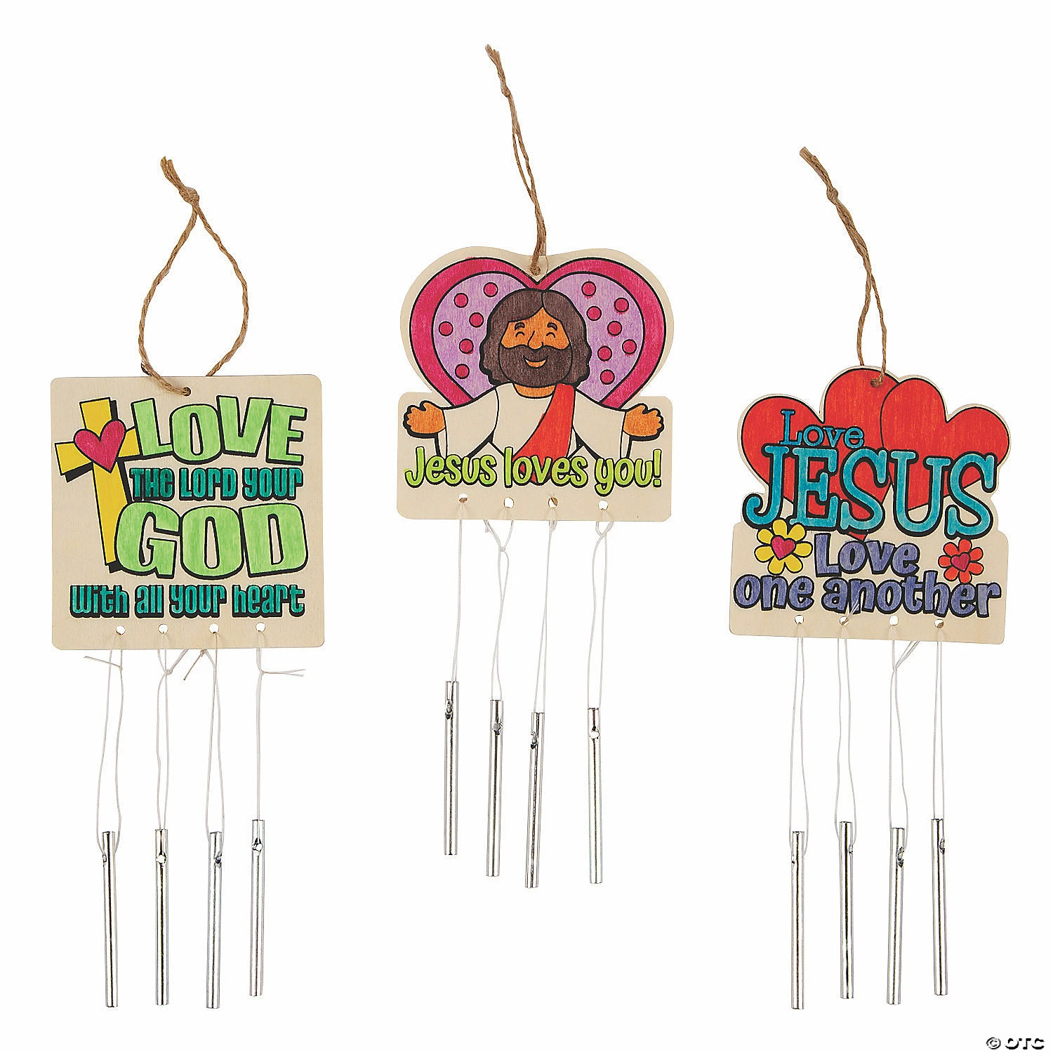 Brand new โ Color Your Own Jesus Loves You Wind Chimes - 12 Pc. ๐ฏ 3 Brand new โ Color Your Own Jesus Loves You Wind Chimes - 12 Pc. ๐ฏ