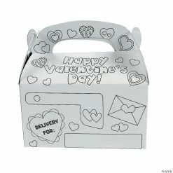 Best reviews of 🎁 Color Your Own Valentine Boxes - 12 Pc. 🔔 -Crafts for Kids Sales color your own valentine boxes 12 pc 48 9155 a03