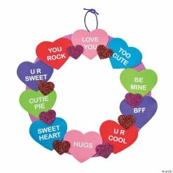 Budget ✨ Conversation Heart Wreath Craft Kit- Makes 12 🎉