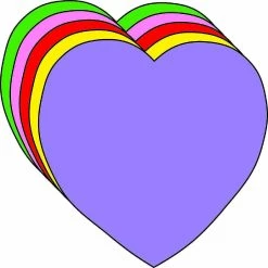 Best reviews of 🌟 Creative Shapes Etc. - Small Assorted Color Creative Foam Craft Cut-outs - Heart 🔔