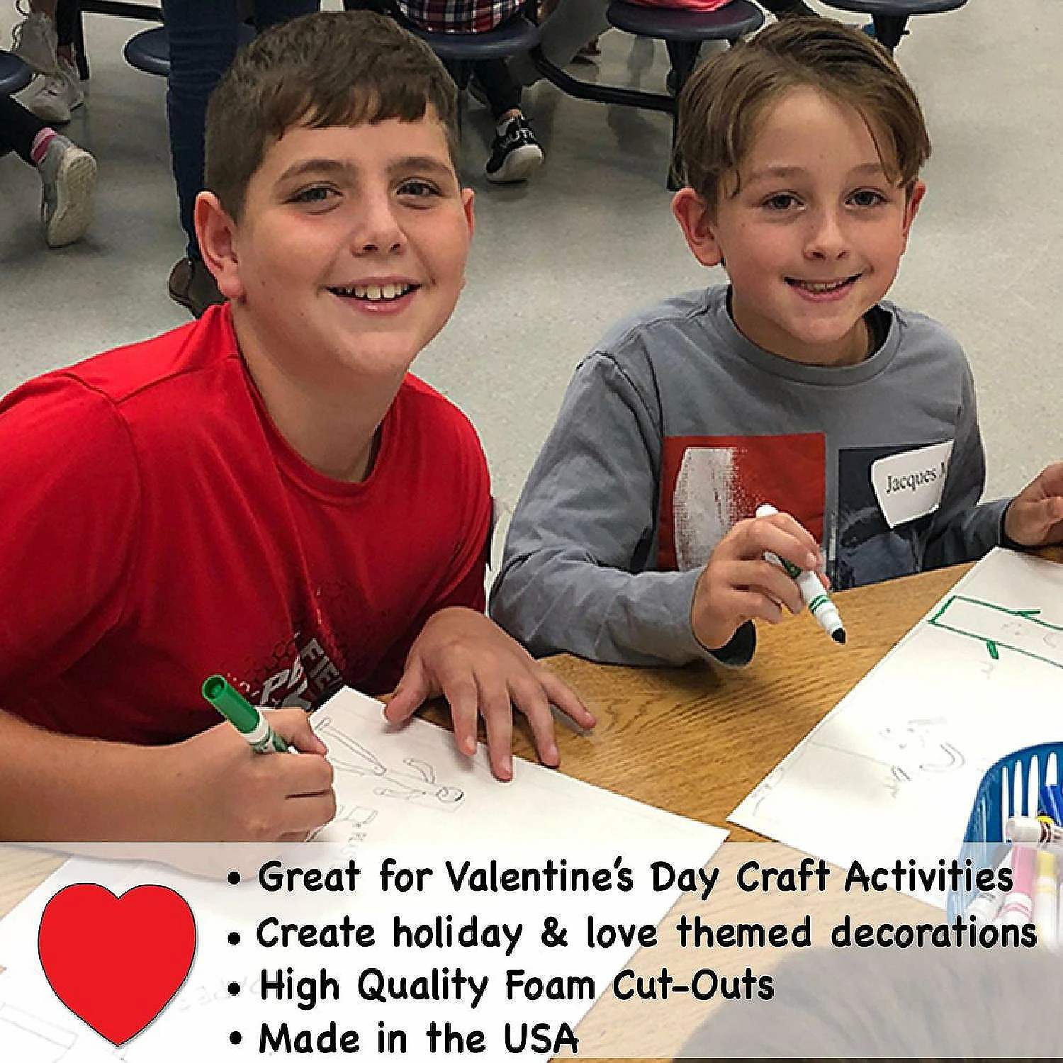 New ๐ Creative Shapes Etc. - Small Tri Color Creative Foam Craft Cut-outs - Heart ๐ฅฐ 5 New ๐ Creative Shapes Etc. - Small Tri Color Creative Foam Craft Cut-outs - Heart ๐ฅฐ - Image 3