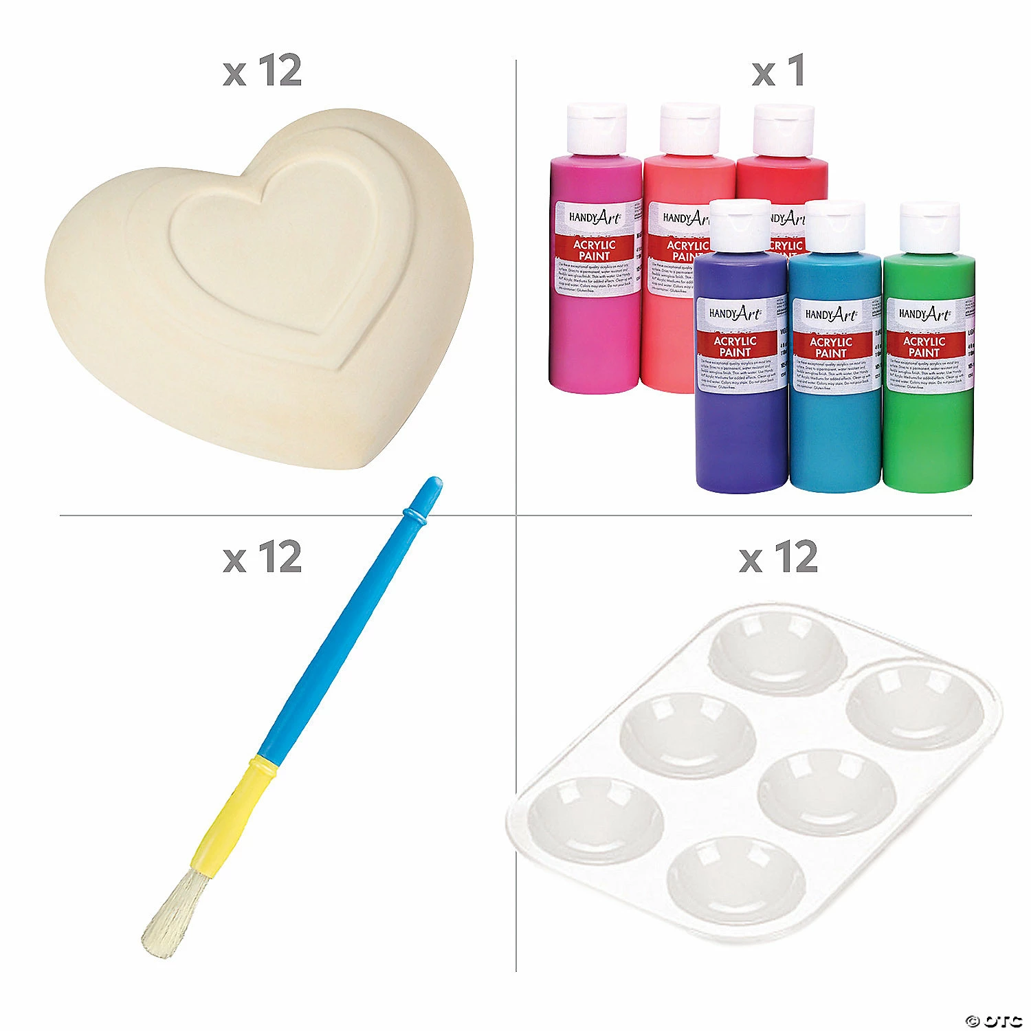 Discount ๐ DIY Ceramic Heart Valentine Kit - Makes 12 โจ 4 Discount ๐ DIY Ceramic Heart Valentine Kit - Makes 12 โจ - Image 2