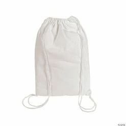 Best deal ๐ DIY Medium White Canvas Drawstring Bags - 48 Pc. ๐