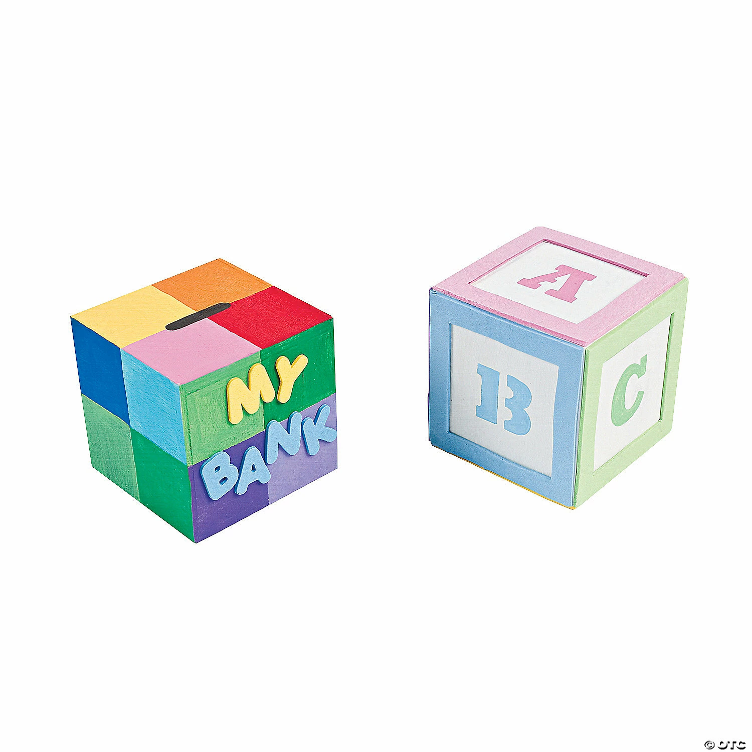 Cheap ⌛ DIY Unfinished Wood Block Bank - 12 Pc. ❤️ 4 Cheap ⌛ DIY Unfinished Wood Block Bank - 12 Pc. ❤️ - Image 2