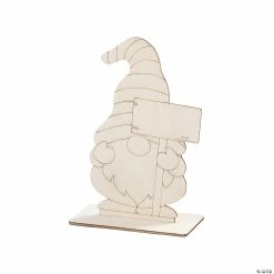 Crafts for Kids Sales 10 Hot Sale 🛒 DIY Unfinished Wood Gnomes with Sign Stand-Up - 12 Pc. 👍