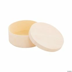 Discount ❤️ DIY Unfinished Wood Round Boxes - 12 Pc. 👏