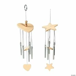 Deals 👍 DIY Unfinished Wood Wind Chimes - 12 Pc. ❤️