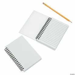 Top 10 ✨ DIY White Canvas Spiral Notebooks - 12 Pc. ❤️