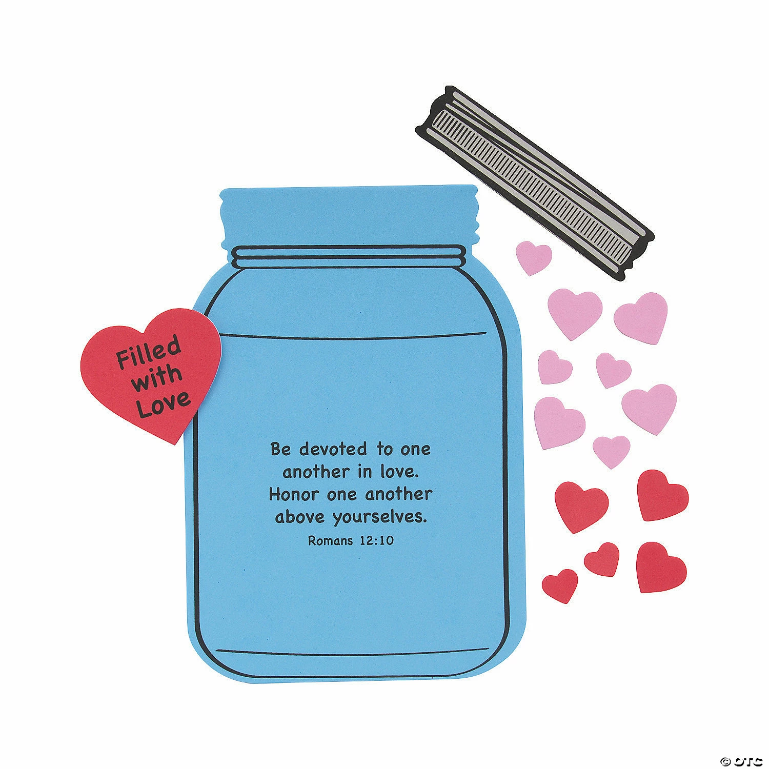 New ✨ Filled with Love Mason Jar Craft Kit - Makes 12 🧨 4 New ✨ Filled with Love Mason Jar Craft Kit - Makes 12 🧨 - Image 2
