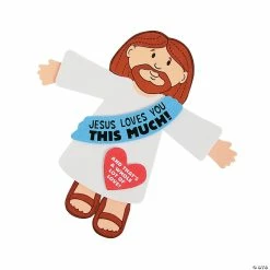 Wholesale 🔔 "Jesus Loves You This Much" Cut Out - Makes 12 😍