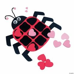 Brand new 🔥 Ladybug Valentine Tic-Tac-Toe Craft Kit - Makes 12 ⭐