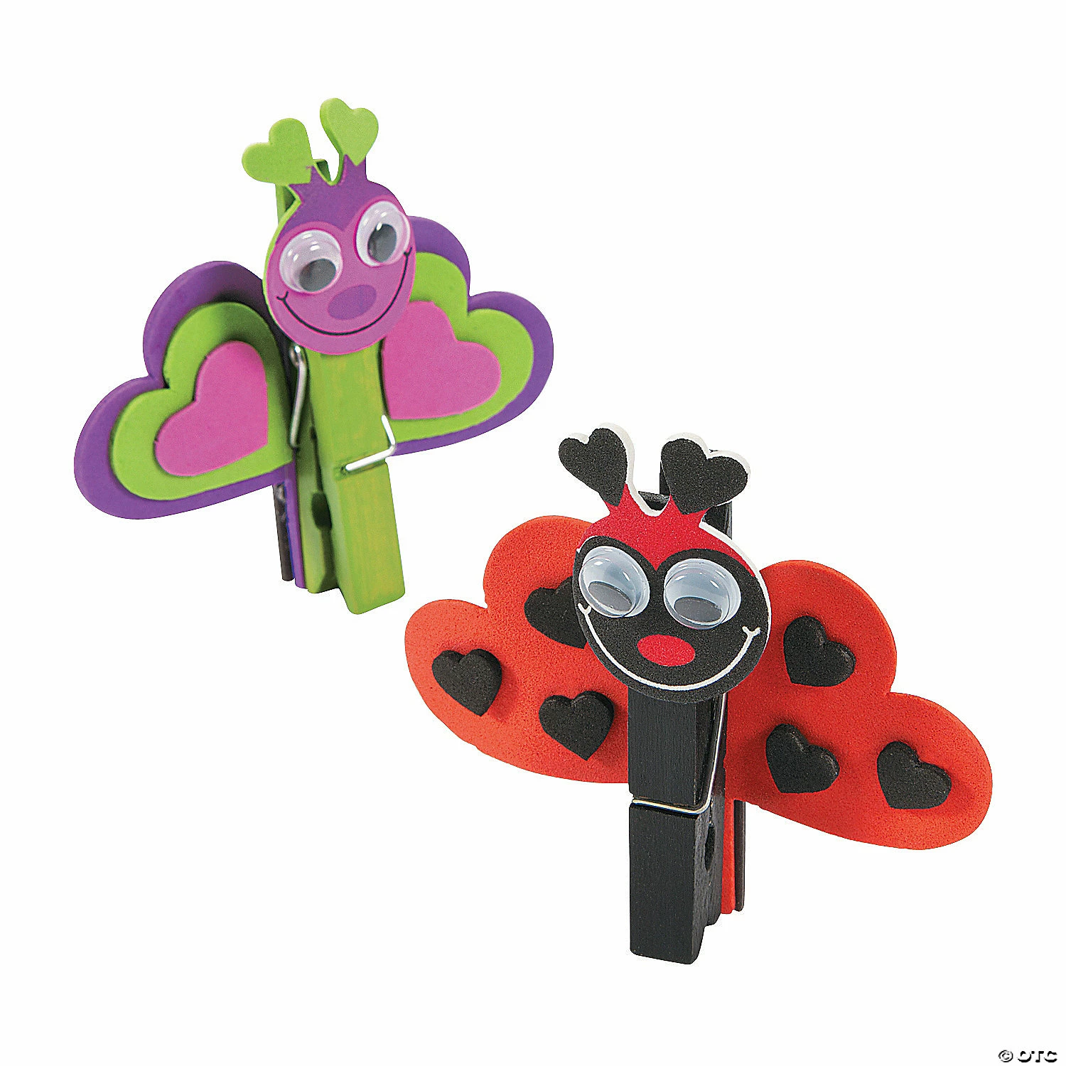 New โ๏ธ Love Bug Clothespin Craft Kit - Makes 12 ๐ 3 New โ๏ธ Love Bug Clothespin Craft Kit - Makes 12 ๐