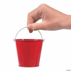 Discount 😉 Mini Pails - 12 Pc. 🥰 -Crafts for Kids Sales mini red favor pails 12 pc 52 42 a02