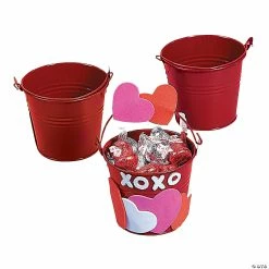Discount 😉 Mini Pails - 12 Pc. 🥰 -Crafts for Kids Sales mini red favor pails 12 pc 52 42 bc a01