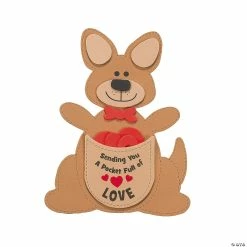 Promo 🔔 Pocket Full of Love Kangaroo Valentine Craft Kit - Makes 12 👏
