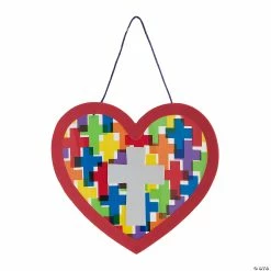 Flash Sale 🎁 Religious Heart with Crosses Sign Craft Kit – Makes 12 🥰