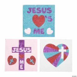 Best reviews of π Religious Valentine Glitter Art Pictures - Makes 12 π―