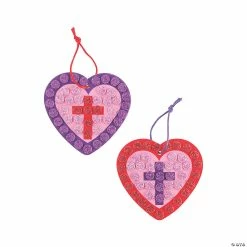 Best deal ๐ Religious Valentine Mosaic Ornament Craft Kit - Makes 12 โค๏ธ