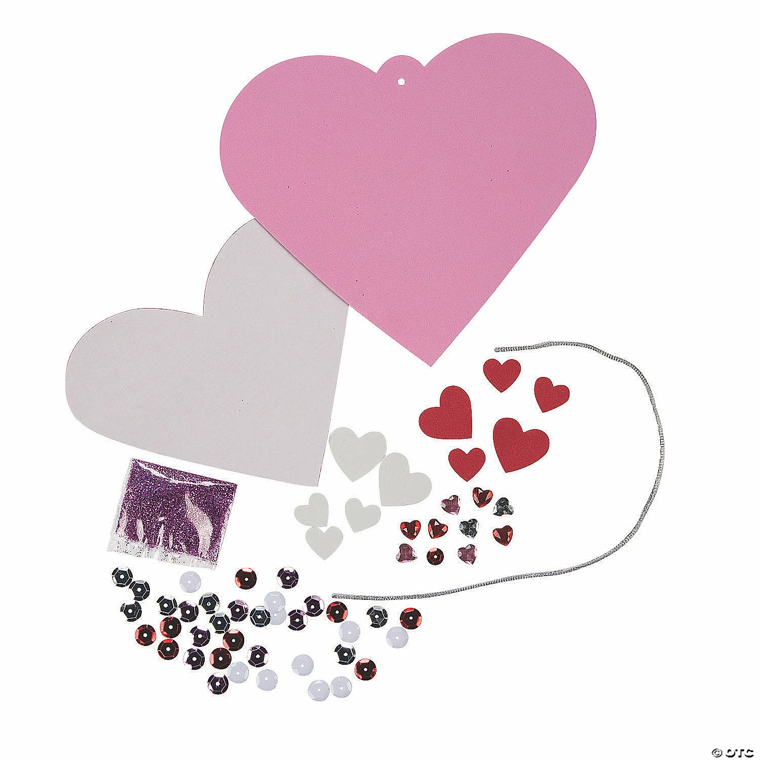 Promo ✔️ Sequin Valentine Ornament Craft Kit - Makes 12 ✔️ 3 Promo ✔️ Sequin Valentine Ornament Craft Kit - Makes 12 ✔️ - Image 2