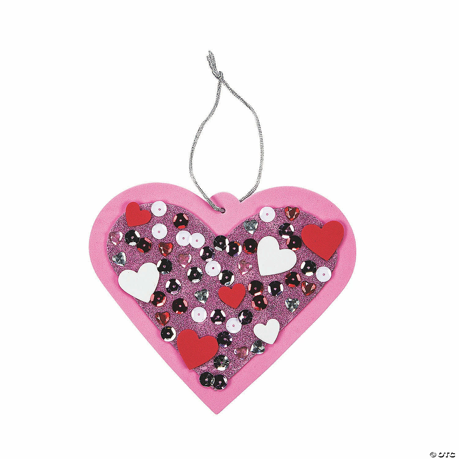 Promo ✔️ Sequin Valentine Ornament Craft Kit - Makes 12 ✔️ 2 Promo ✔️ Sequin Valentine Ornament Craft Kit - Makes 12 ✔️