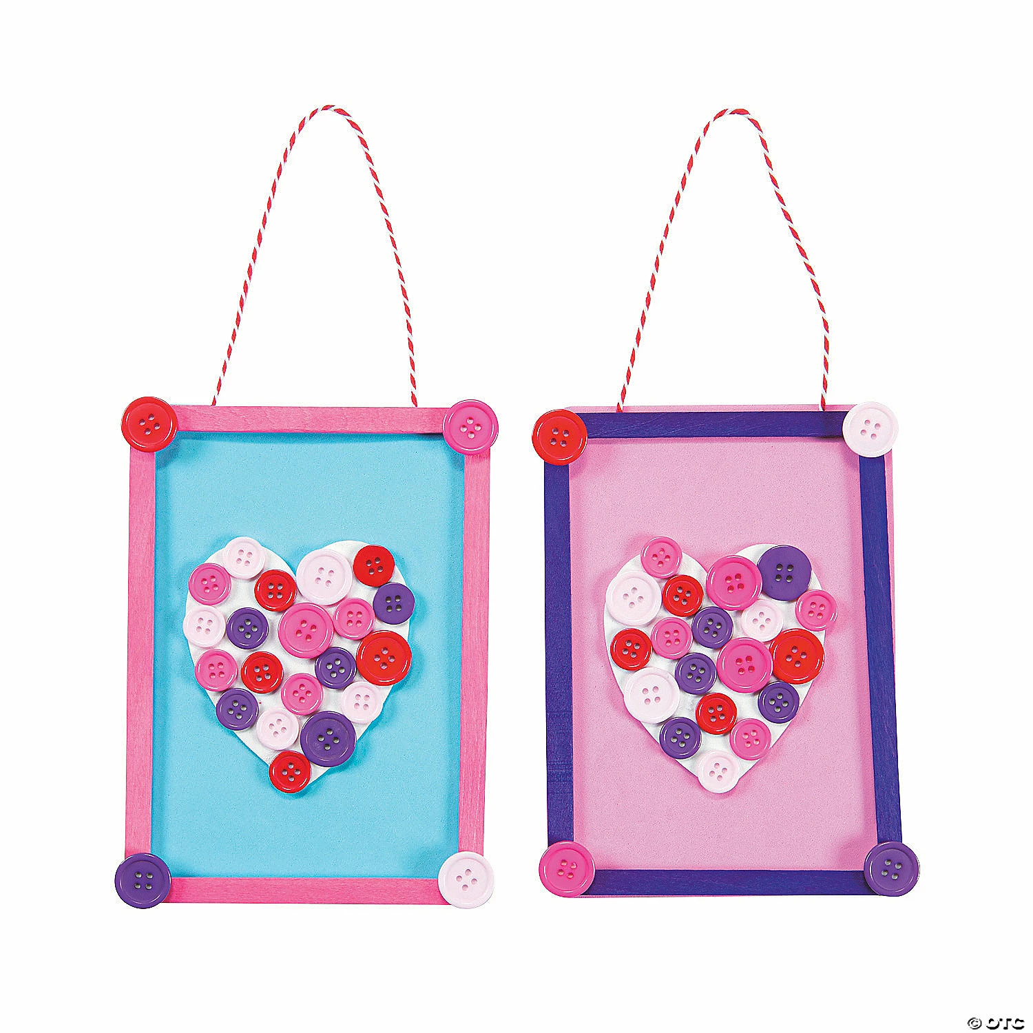 Outlet ๐ Valentine Button Frame Craft Kit- Makes 12 ๐ 3 Outlet ๐ Valentine Button Frame Craft Kit- Makes 12 ๐