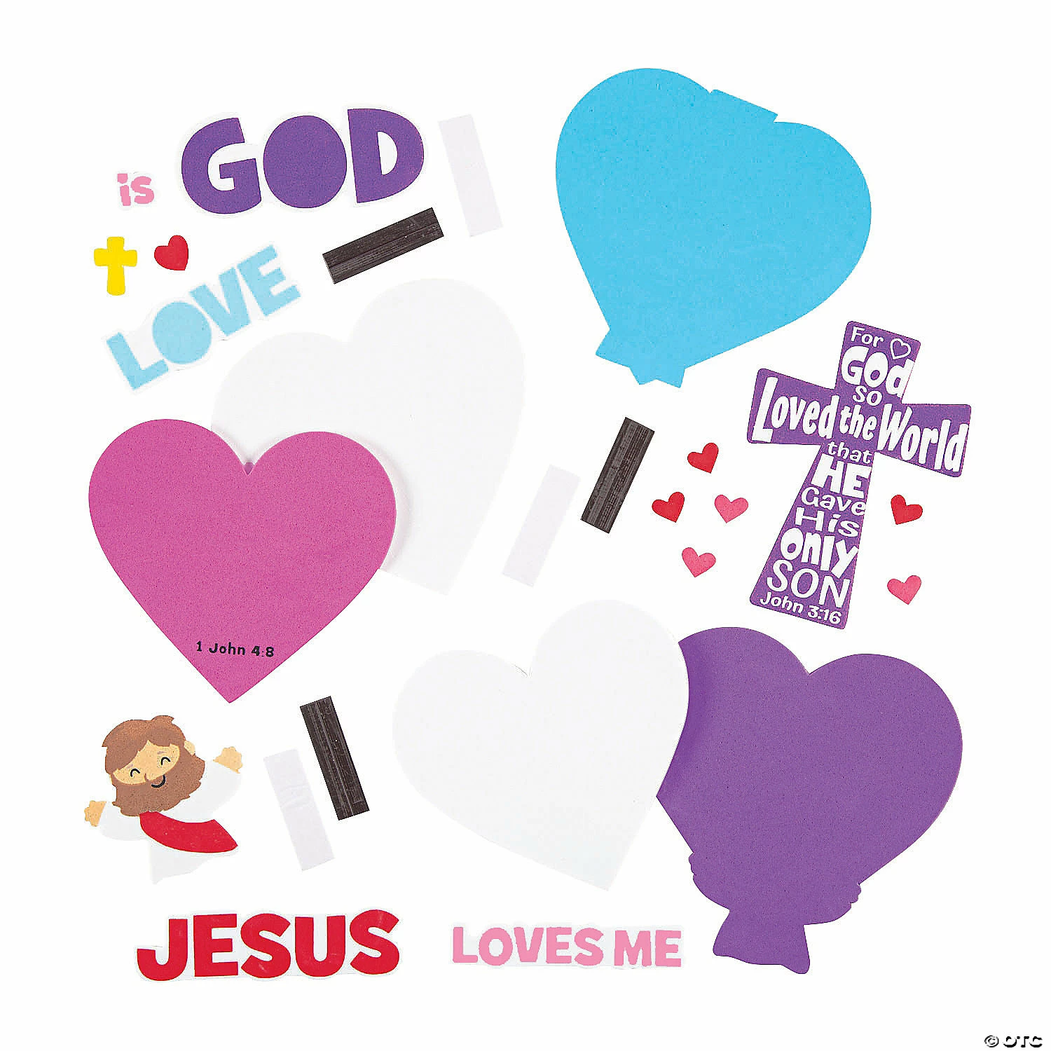 Cheap β Valentine Inspirational Heart Magnet Craft Kit - Makes 12 π 4 Cheap β Valentine Inspirational Heart Magnet Craft Kit - Makes 12 π - Image 2