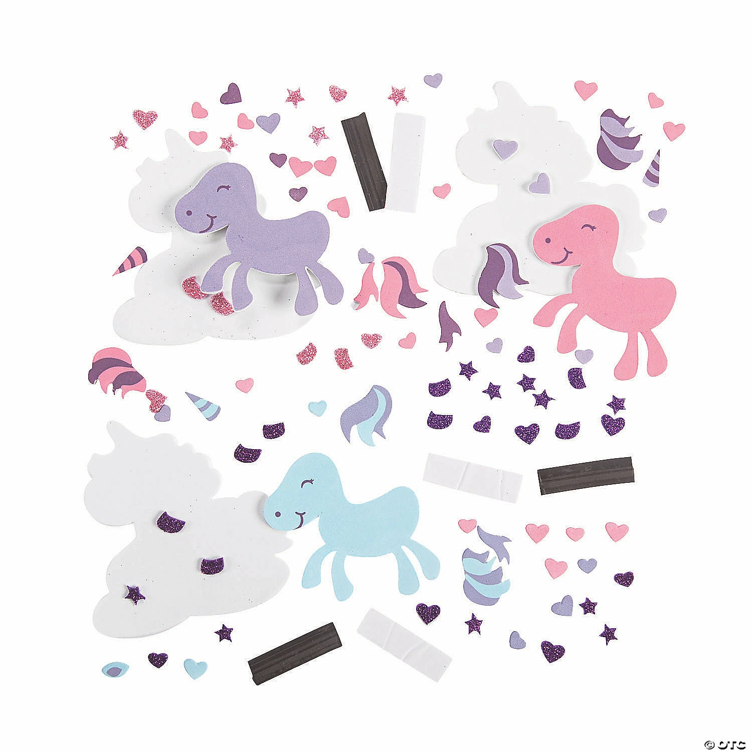 Budget 😀 Valentine Unicorn Magnet Craft Kit - Makes 12 🧨 4 Budget 😀 Valentine Unicorn Magnet Craft Kit - Makes 12 🧨 - Image 2
