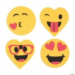 Budget ⌛ Valentine's Day Emoji Magnet Craft Kit - Makes 12 🧨